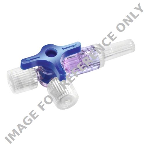 <p>Discofix®-3 Dreiwegehahn, 360 ° drehbar, weiß</p>-null