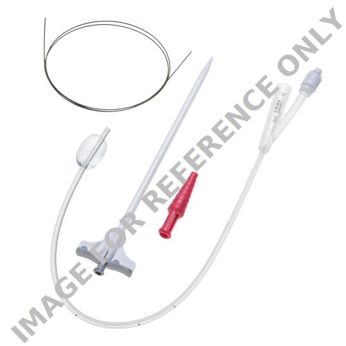 <p>Wechselset mit Silikon-Integralballonkatheter und Führungsdraht, Ch. 10, Führungsdraht: 80 cm lang, Ø 0,9 mm</p>-null