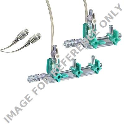 Angiotrans Hahnbank 3-fach FF, Mitteldruck, RR-Hahnbank mit integrierten Transducer