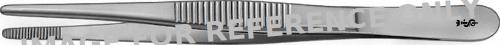 Dressing Forceps (Tweezers), straight, standard, 145 mm (5 3/4"), jaw width: 3.50 mm, serrated-null