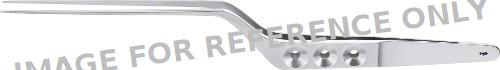 YASARGIL MICROFORM Micro Dressing Forceps, straight, bayonet-shaped, 220 mm (8 3/4"), work. Length: 95 mm, Jaw Width: 0.90 mm, smooth, flat handle-null