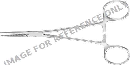 LERICHE Hemostatic Forceps, straight, 150 mm (6"), delicate, 1 x 2 teeth-null