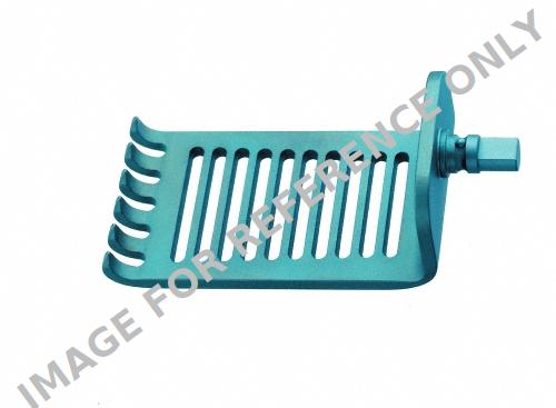 CASPAR CLR Retractor Blade, 6 prongs, fenestrated, jaw depth: 65 mm ...
