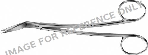LOCKLIN Suture Scissors, angled to side, serrated (one blade), sharp ...