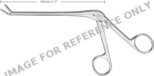 CUSHING Rongeur, angled upwards, 150 °, 140 mm (5 1/2"), smooth, Blade Length: 14 mm, Jaw Width: 3 mm-null