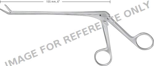 CASPAR Rongeur, angled upwards, 150 °, 155 mm (6 1/8"), smooth, Blade Length: 14.50 mm, Jaw Width: 4 mm-null