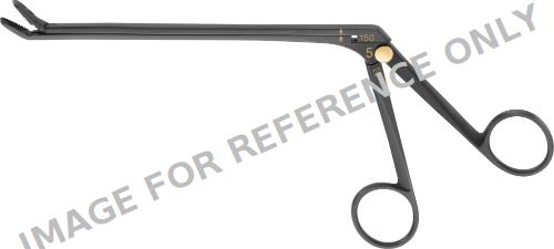 Noir® Rongeur, detachable, angled upwards, 150 °, 150 mm (6"), serrated, blade length: 14 mm, jaw width 5 mm-null