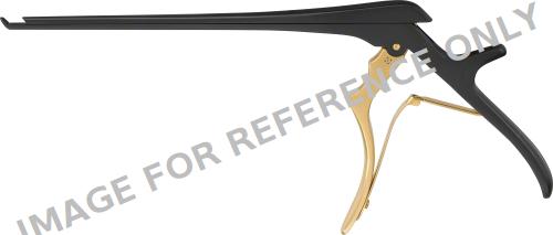 KERRISON Noir® Bone Punch, fully-detachable, straight, 130 °, upwards cutting, 200 mm (7 7/8"), Width: 3 mm, open. Width: 10 mm, Footplate: thin, black, rec. Storage: JF120R-null