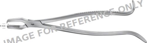 KERN-LANE Bone Holding Forceps, without ratchet, straight, 240 mm (9 1/2"), jaw: serrated, jaw width 9 mm-null