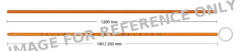 XABO Catheter Set, antibiotic-impreganted, silicone, 250 mm, outer Ø: 2.50 mm, inner Ø: 1.20 mm, sterile-null