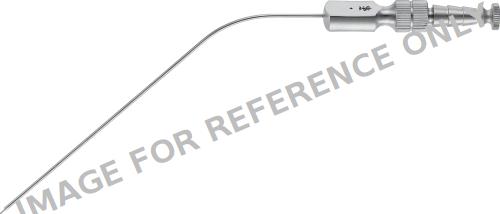 FERGUSSON Suction Cannula, 195 mm (7 3/4"), curved, 45 °, Ø 7,5FR, Ø 2.50 mm, rigid, cylindrical, work. Length: 110 mm-null