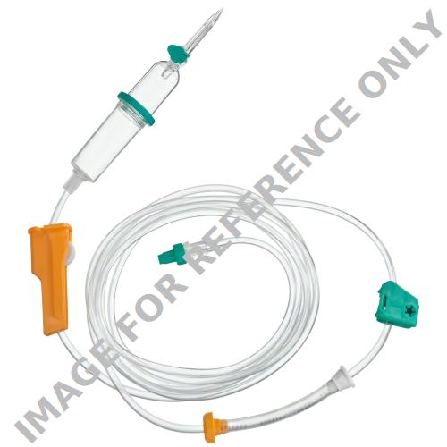 <p>Infusomat®<sup>plus</sup> Line SafeSet PUR (not manufactured with PVC) </p>-<p>Dedicated IV administration set for standard infusion</p>